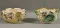 Two Knowles Taylor  Knowles Gilt and Handpainted Encrusted Lotus Ware Bowls