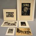 Six Unframed Prints Lawrence Beall Smith American 19091995 Seaside Nomads