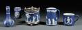 Five Wedgwood Dark Blue Jasper Dip Items