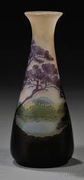 Galle Cameo Glass Vase