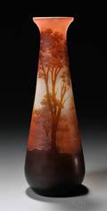 Galle Cameo Glass Vase