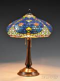 Table Lamp with Mosaic Glass Shade