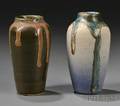 Leon Pointu 18791942 Two Stoneware Vases