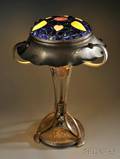Art Nouveau Mosaic Glass Lamp