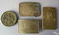 Two Wells Fargo brass belt buckles by Tiffany  Co