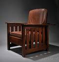 Arts  Crafts Morris Chair and Ottoman