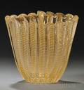 Cordonato DOro Vase Attributed to Barovier  Toso