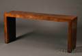 Burlwood Veneer Console Table