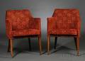 Pair of Upholstered Tub Chairs
