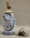 Italian Renaissancestyle Blue and White Apothecary Jar