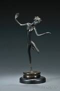 Art Deco Austrian Bronze Dancer