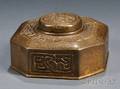 Tiffany Studios Zodiac Pattern Inkwell