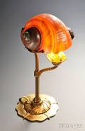 Art Nouveau Nautilus Shell Table Lamp