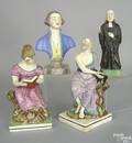 Four Staffordshire figures 19th c