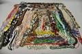 Large Group of Glass Stone and Crystal Beaded Costume Jewelry