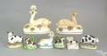Eight Staffordshire animal figures late 19th c