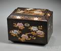 Japanned and Motherofpearlinlaid Tea Caddy