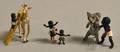Three Austrian Miniature Coldpainted Bronze Black Americana Figures