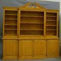 Large Georgianstyle Maple Breakfront Bookcase