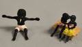 Austrian Miniature Coldpainted Bronze Black Americana Child Smoking Figure and a Black Americana Child Couple Seated on a Bench Kis