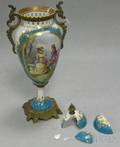 Sevresstyle Giltbronzemounted Porcelain Vase and Cover