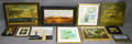 Fifteen Mostly Framed Decorative Works