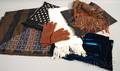 Six Assorted Womens Designer Scarves and Pair of Gloves