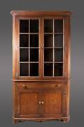 American Mahogany Corner Cabinet 20th C