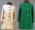 Two Vintage Europeanstyle Girls Wool Coats
