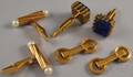Three Pairs of Gold Cuff Links