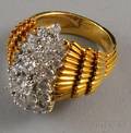 14kt Gold and Diamond Cocktail Ring