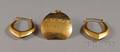 14kt Gold Pendant and a Pair of Earrings