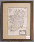 Engraved map of Ireland