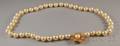 Cultured Pearl Necklace with 14kt Gold and Pearl Floriform Clasp