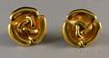 Franco De Regibus 18kt Gold Flowerhead Earrings