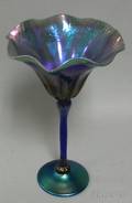 Lundberg Studio Favrile Art Glass Floralform Vase