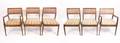 Set of 6 Jens Risom Upholstered Dining Chairs