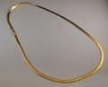 Long 14kt Gold Flexible Chain Necklace