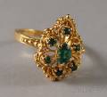 14kt Gold and Emerald Ring