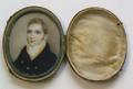 Miniature watercolor on ivory portrait early 19th c