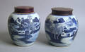 Two Chinese export Canton ginger jars 19th c