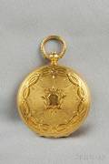 18kt Gold Hunting Case Pocket Watch Charles Jacot