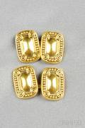 Arts  Crafts 18kt Gold Cuff Links Tiffany  Co