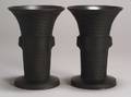 Pair of Wedgwood Black Basalt Vases