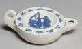 Wedgwood White Smear Glazed Stoneware Oil Lamp
