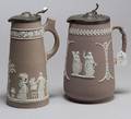 Two Wedgwood Lilac Jasper Dip Jugs