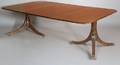 George III Style Mahogany TwoPedestal Dining Table