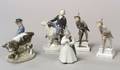 Five Royal Copenhagen Figures of Boys