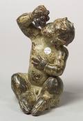 Royal Copenhagen Stoneware Figure of a Baby Satyr