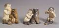 Three Royal Copenhagen Porcelain Figures of Baby Satyrs